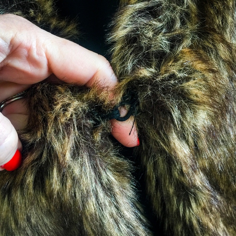 Brown Warm Faux Fur Jacket - Picture 5 of 5
